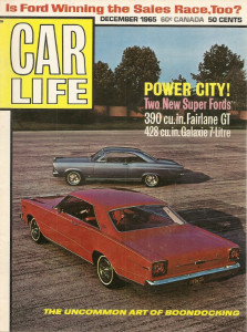 CAR LIFE 1965 DEC - LORENZEN, 7-LITRE TEST, HEMI CUDA, DV-32 STUTZ, NHRA NATS